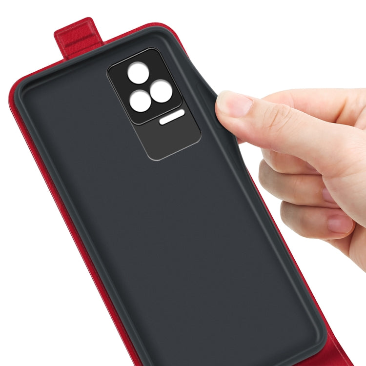 For Xiaomi Redmi K50 Pro R64 Texture Vertical Flip Leather Phone Case