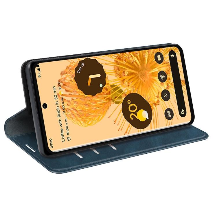 For Google Pixel 7 Retro-skin Magnetic Suction Leather Phone Case