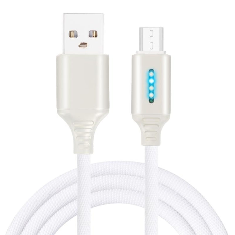 Micro USB Interface Zinc Alloy Marquee Luminous Intelligent Automatic Power off Charging Data Cable