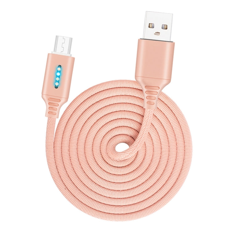Micro USB Interface Zinc Alloy Marquee Luminous Intelligent Automatic Power off Charging Data Cable