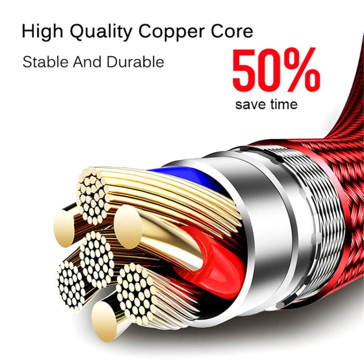 Micro USB Interface Zinc Alloy Marquee Luminous Intelligent Automatic Power off Charging Data Cable