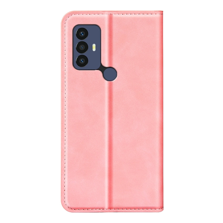 For TCL 30 SE/305/306 Retro-skin Magnetic Suction Leather Phone Case