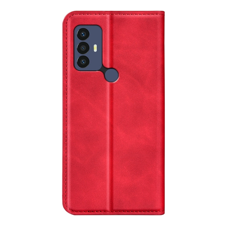 For TCL 30 SE/305/306 Retro-skin Magnetic Suction Leather Phone Case