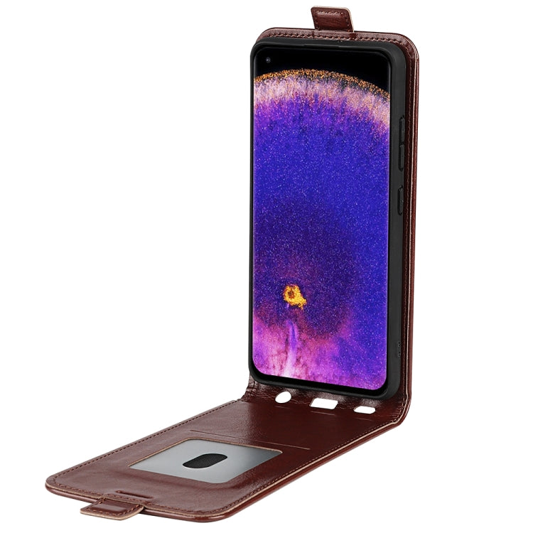 For OPPO Find X5 Pro R64 Texture Vertical Flip Leather Phone Case