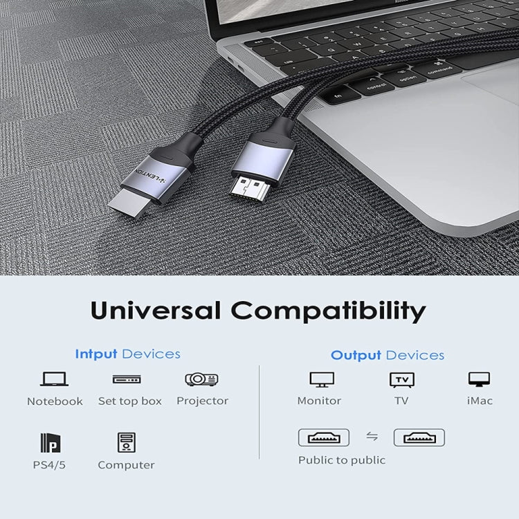 8K HDMI To HDMI HD 3D Digital TV Projector Video Cable, Length: 1m