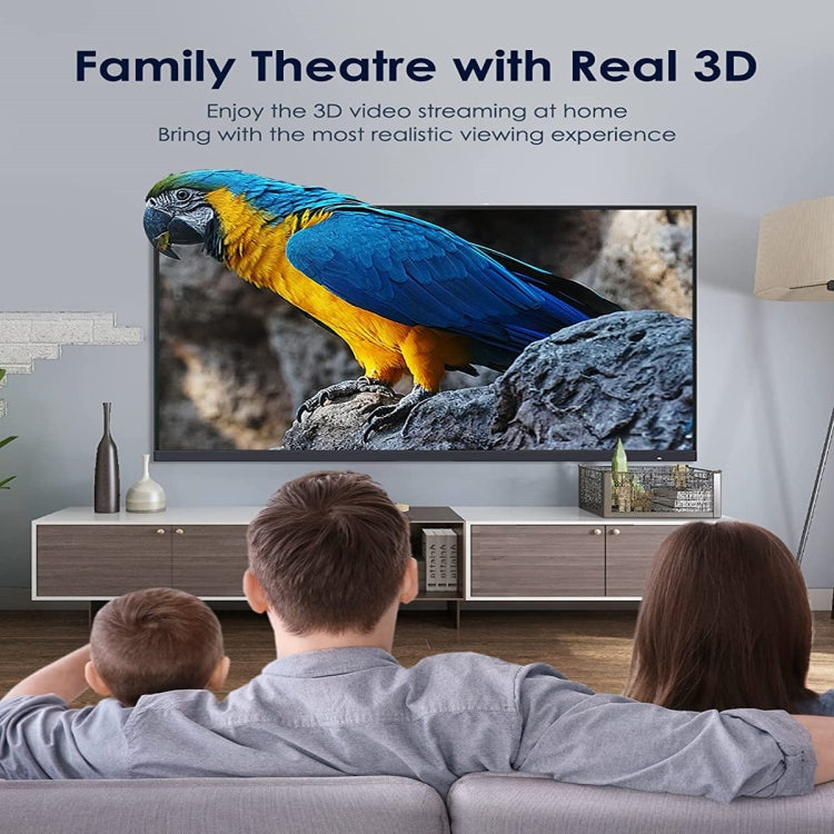 8K HDMI To HDMI HD 3D Digital TV Projector Video Cable, Length: 1m