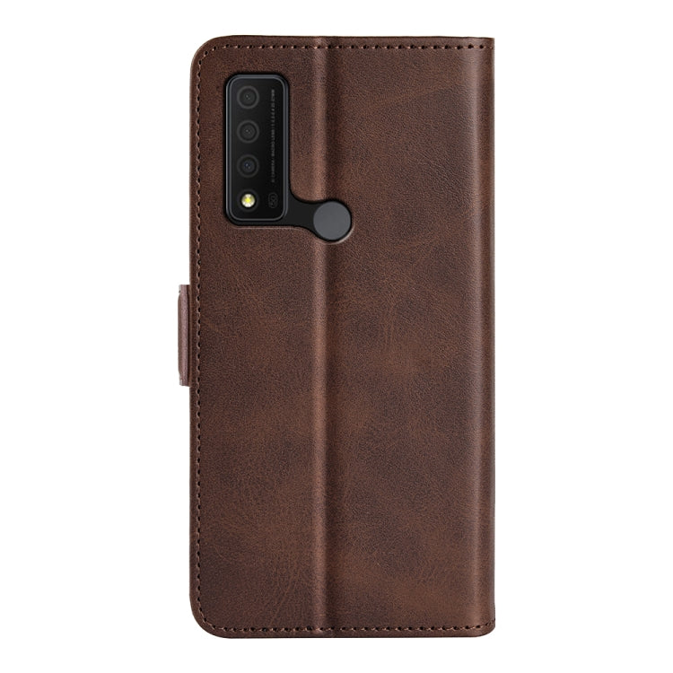 For TCL 30V 5G Dual-side Magnetic Buckle Leather Phone Case