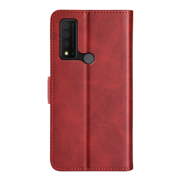 For TCL 30V 5G Dual-side Magnetic Buckle Leather Phone Case