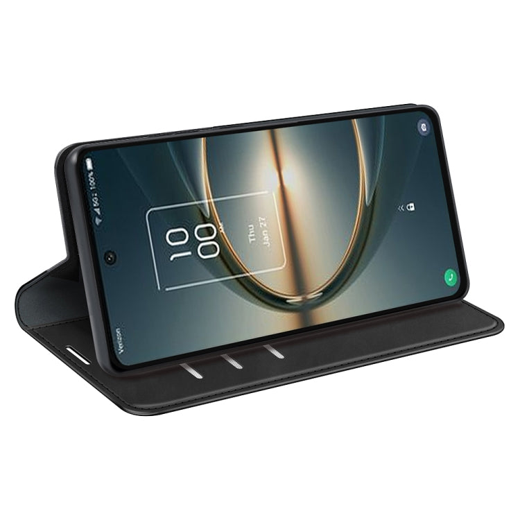For TCL 30 V 5G Retro-skin Magnetic Suction Leather Phone Case