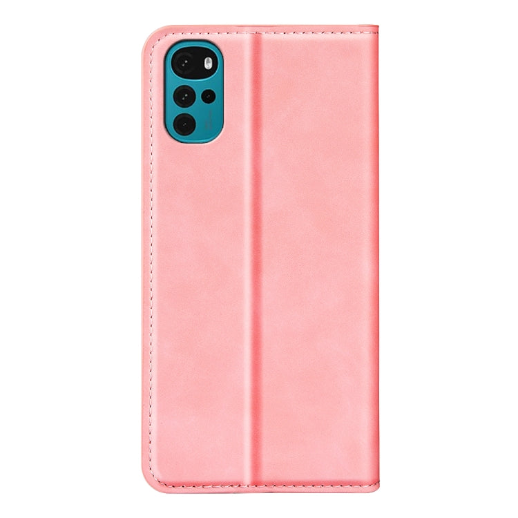 For Motorola Moto G22 4G Retro-skin Magnetic Suction Leather Phone Case