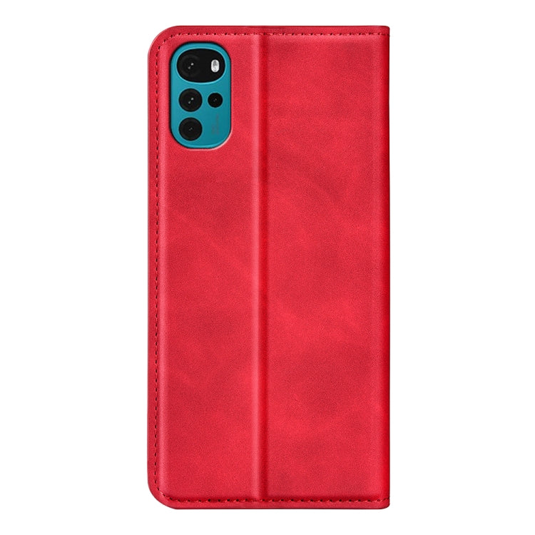 For Motorola Moto G22 4G Retro-skin Magnetic Suction Leather Phone Case