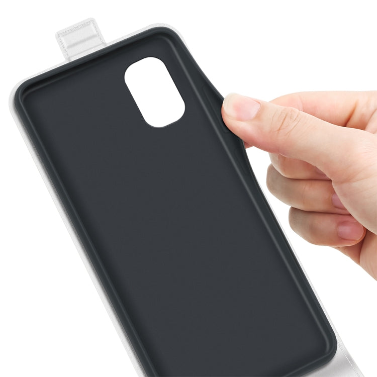 For Motorola Moto G22 4G R64 Texture Single Vertical Flip Leather Phone Case