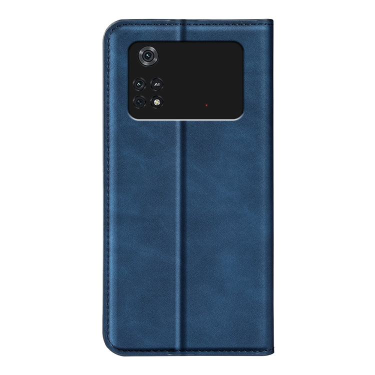 For Xiaomi Poco M4 Pro 4G Retro-skin Magnetic Suction Leather Phone Case