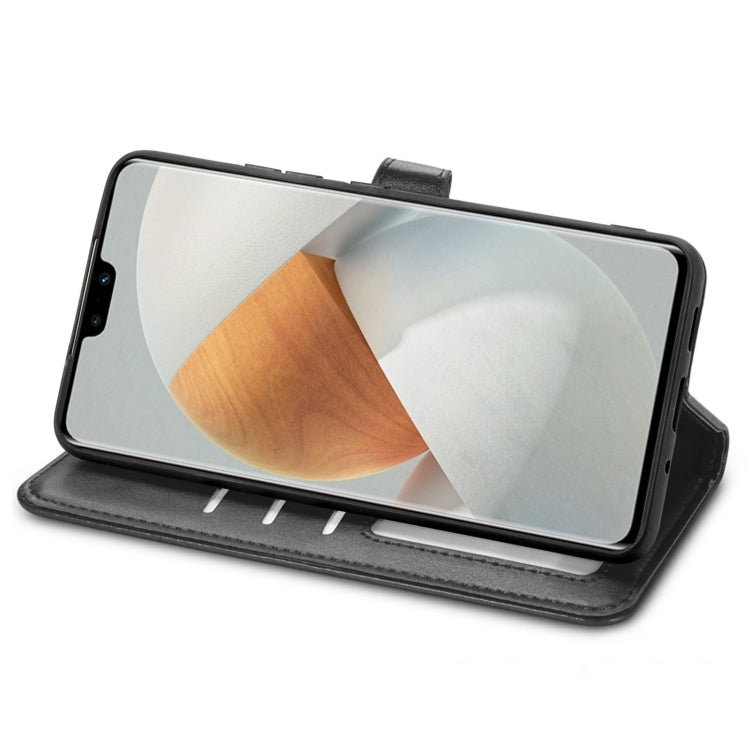 For vivo S12 Pro Solid Color Leather Buckle Phone Case