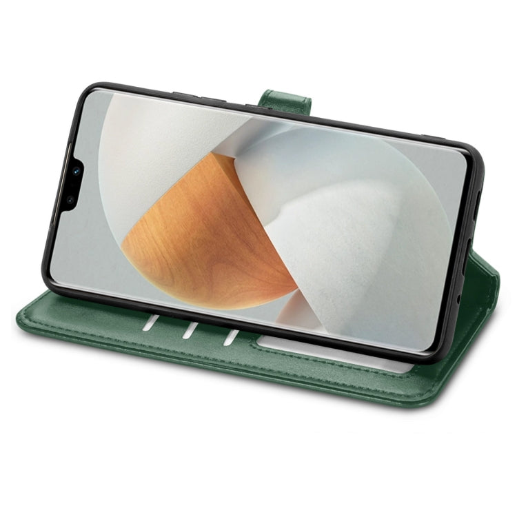 For vivo S12 Pro Solid Color Leather Buckle Phone Case