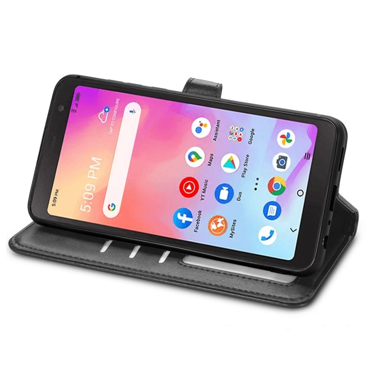 For TCL A509DL / A3 Solid Color Leather Buckle Phone Case