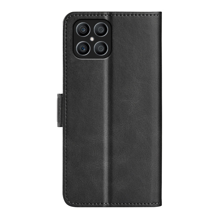 For Honor X8 Dual-side Magnetic Buckle Leather Phone Case