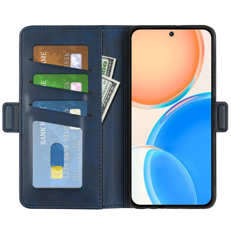 For Honor X8 Dual-side Magnetic Buckle Leather Phone Case