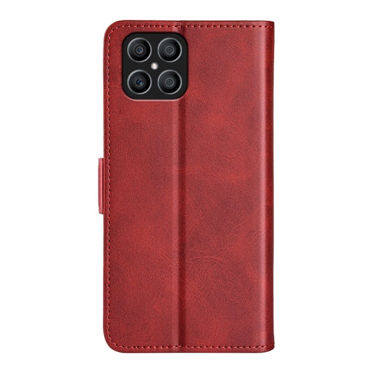 For Honor X8 Dual-side Magnetic Buckle Leather Phone Case