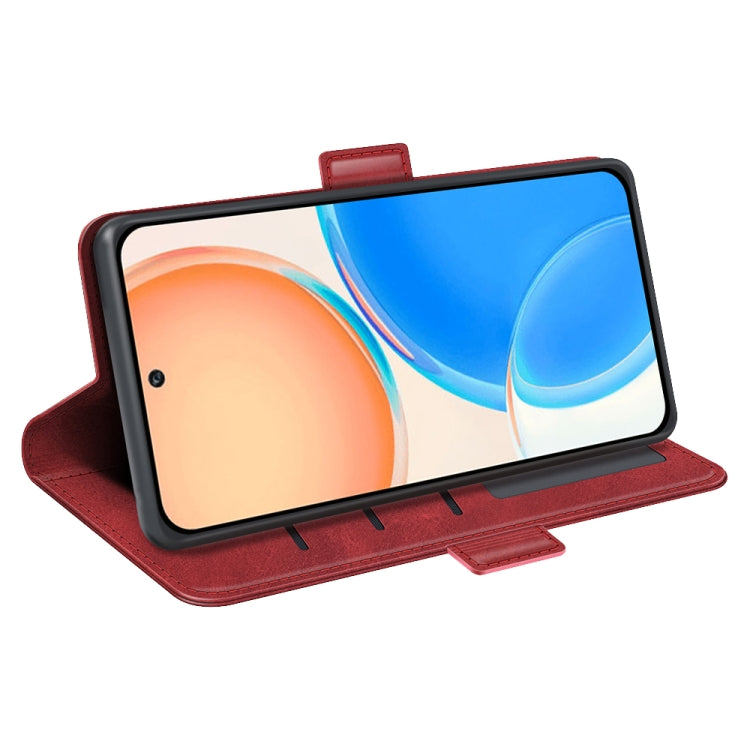 For Honor X8 Dual-side Magnetic Buckle Leather Phone Case