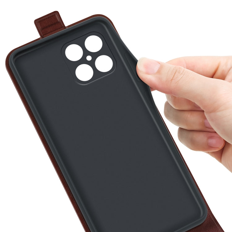 For Honor X8 R64 Texture Single Vertical Flip Leather Phone Case