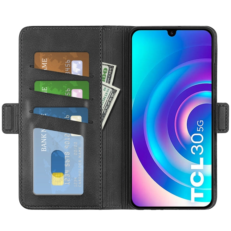 For TCL 30 5G/ 30+ Dual-side Magnetic Buckle Leather Phone Case