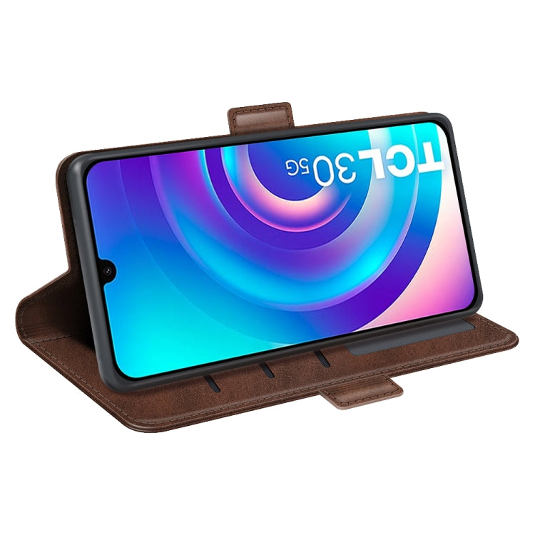 For TCL 30 5G/ 30+ Dual-side Magnetic Buckle Leather Phone Case