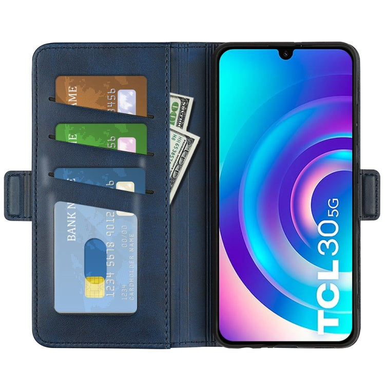 For TCL 30 5G/ 30+ Dual-side Magnetic Buckle Leather Phone Case