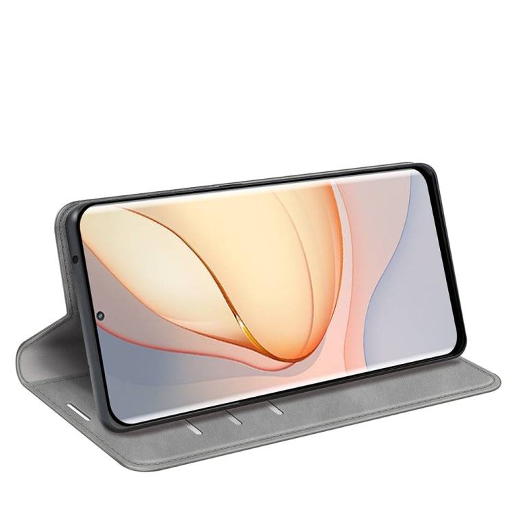 For ZTE Blade Z40 Pro Retro-skin Magnetic Suction Leather Phone Case