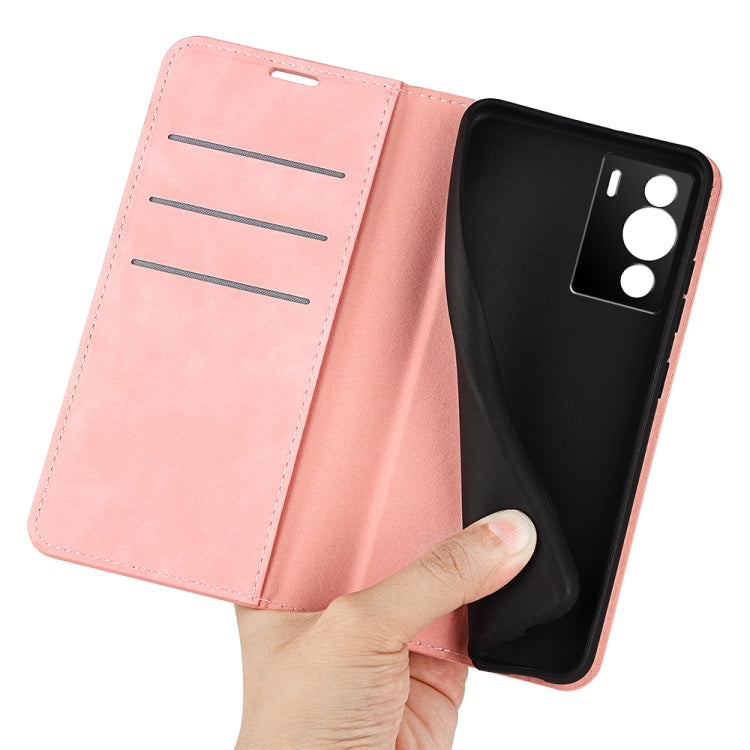 For ZTE Blade Z40 Pro Retro-skin Magnetic Suction Leather Phone Case