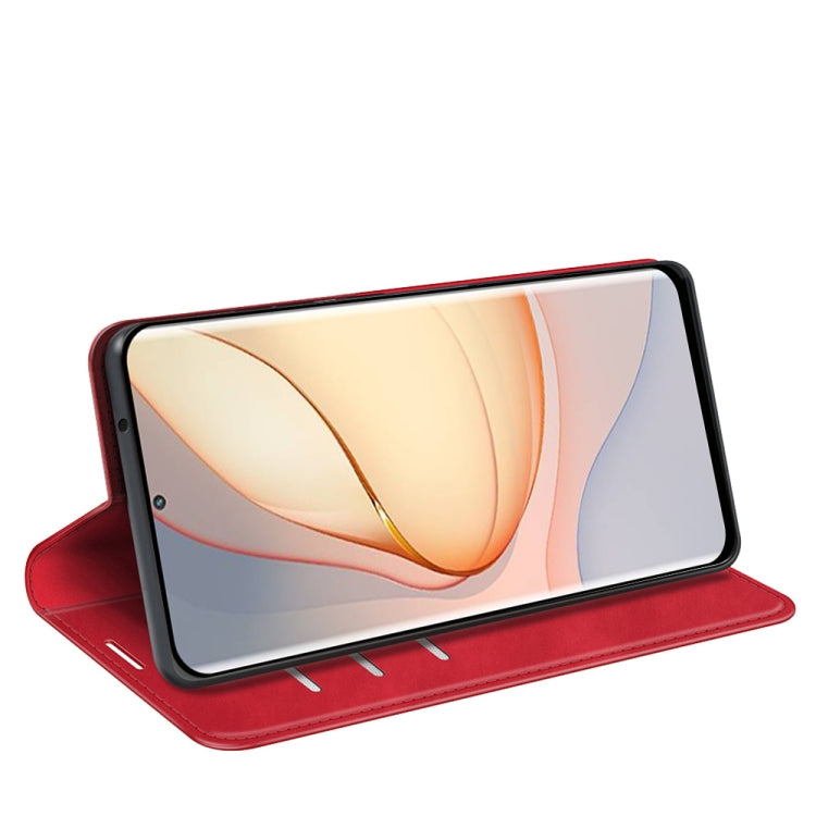 For ZTE Blade Z40 Pro Retro-skin Magnetic Suction Leather Phone Case