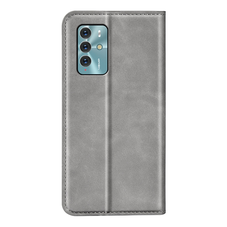 For ZTE Blade V40 Retro-skin Magnetic Suction Leather Phone Case