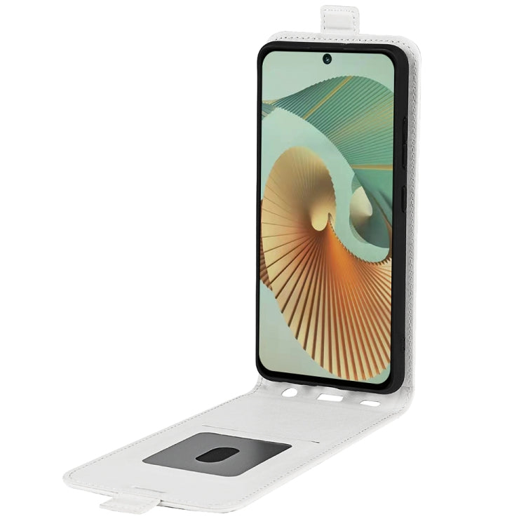 For ZTE Blade V40 R64 Texture Vertical Flip Leather Phone Case