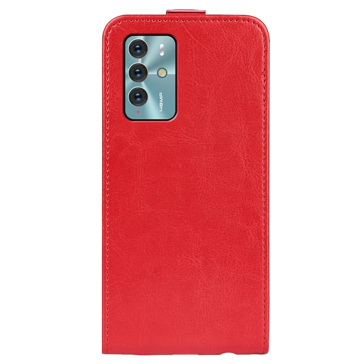 For ZTE Blade V40 R64 Texture Vertical Flip Leather Phone Case