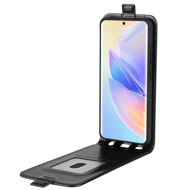 For Honor 60 SE 5G R64 Texture Single Vertical Flip Leather Phone Case