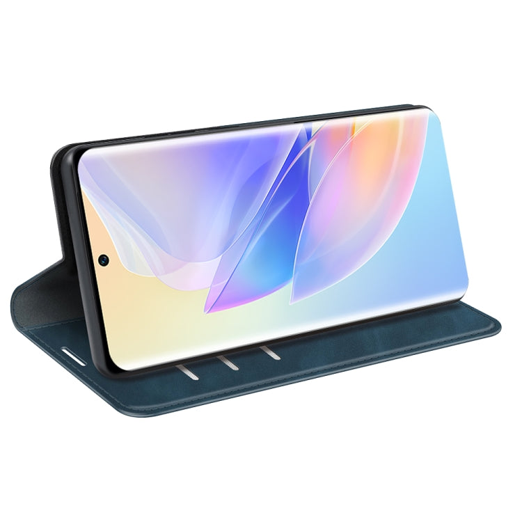 For Honor 60 SE 5G Retro-skin Magnetic Suction Leather Phone Case