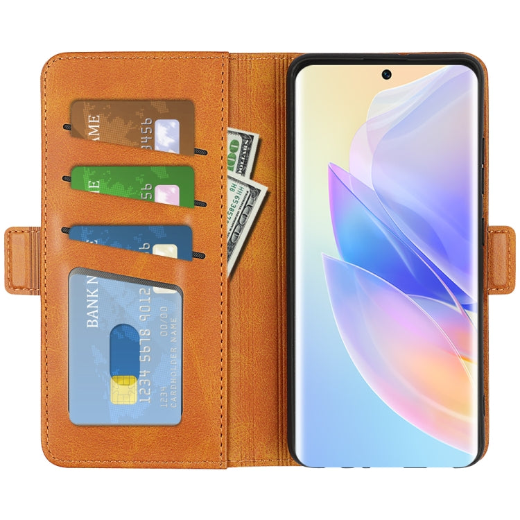 For Honor 60 SE 5G Dual-side Magnetic Buckle Leather Phone Case