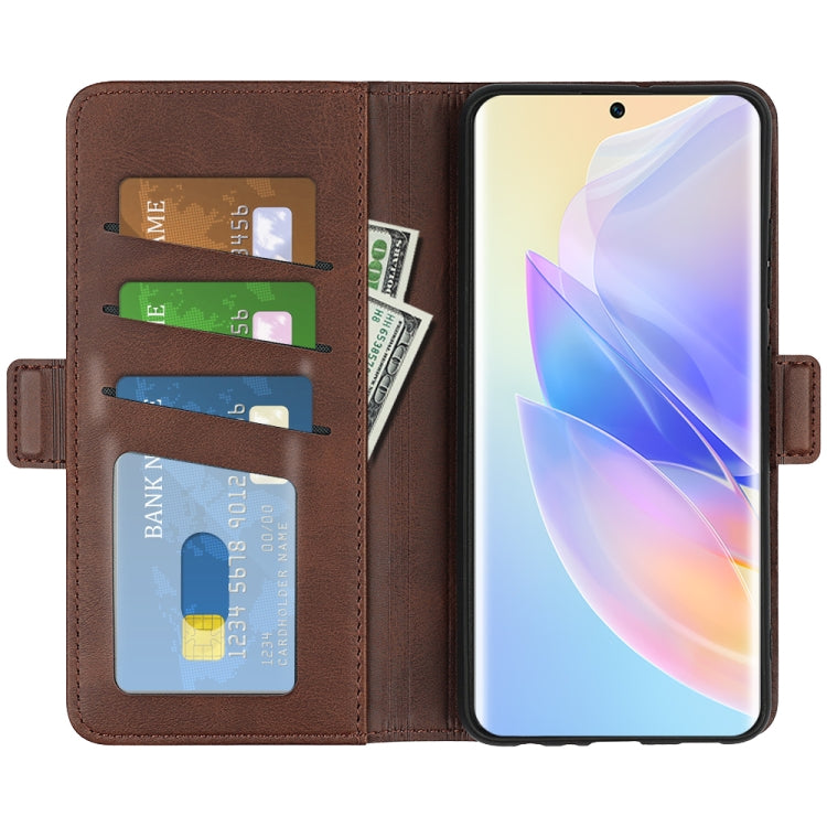 For Honor 60 SE 5G Dual-side Magnetic Buckle Leather Phone Case