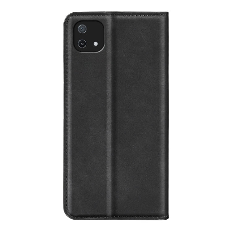 For OPPO A16E Retro-skin Magnetic Suction Leather Phone Case