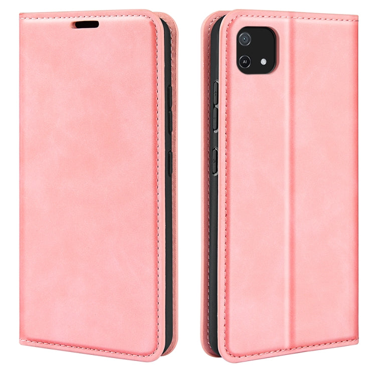 For OPPO A16E Retro-skin Magnetic Suction Leather Phone Case