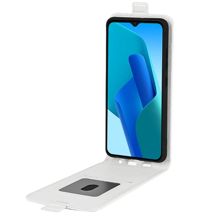 For OPPO A16E R64 Texture Vertical Flip Leather Phone Case