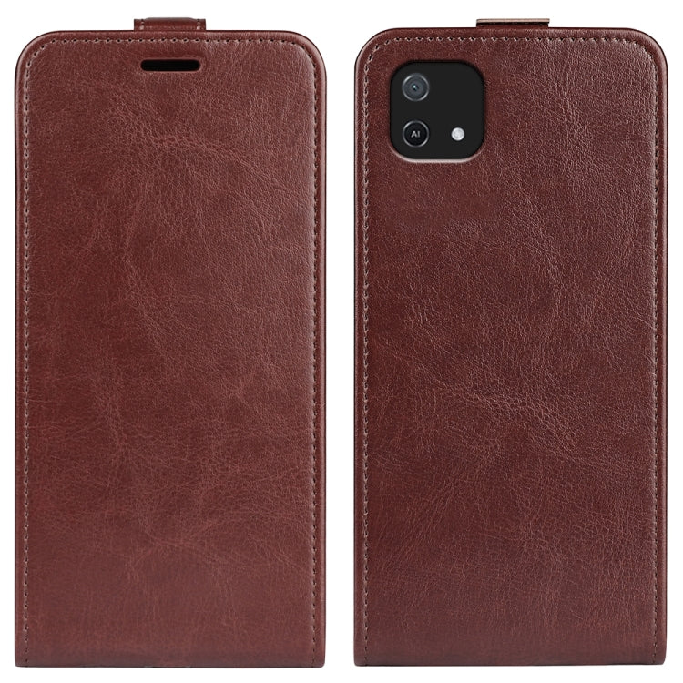 For OPPO A16E R64 Texture Vertical Flip Leather Phone Case