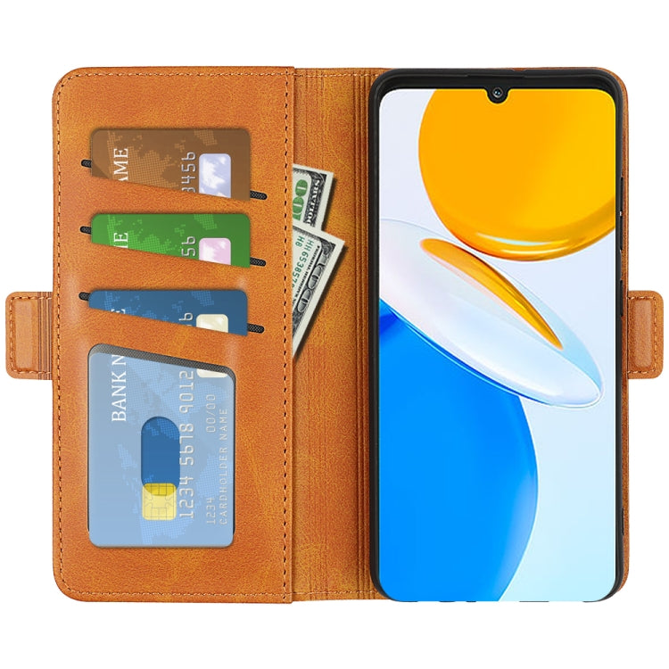 For Honor X7 Dual-side Magnetic Buckle Leather Phone Case