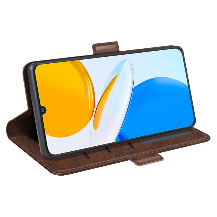 For Honor X7 Dual-side Magnetic Buckle Leather Phone Case