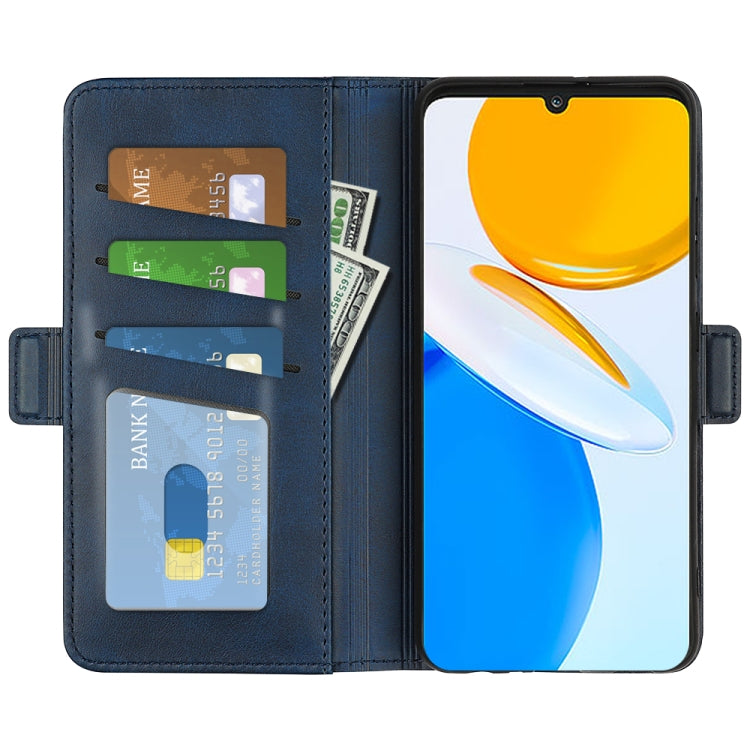 For Honor X7 Dual-side Magnetic Buckle Leather Phone Case