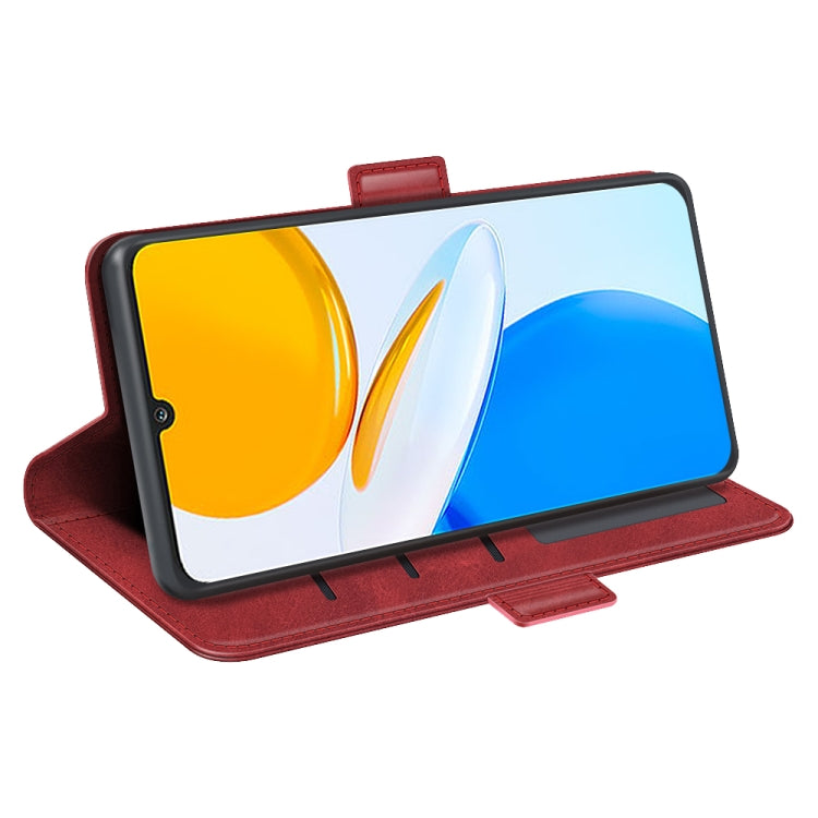 For Honor X7 Dual-side Magnetic Buckle Leather Phone Case