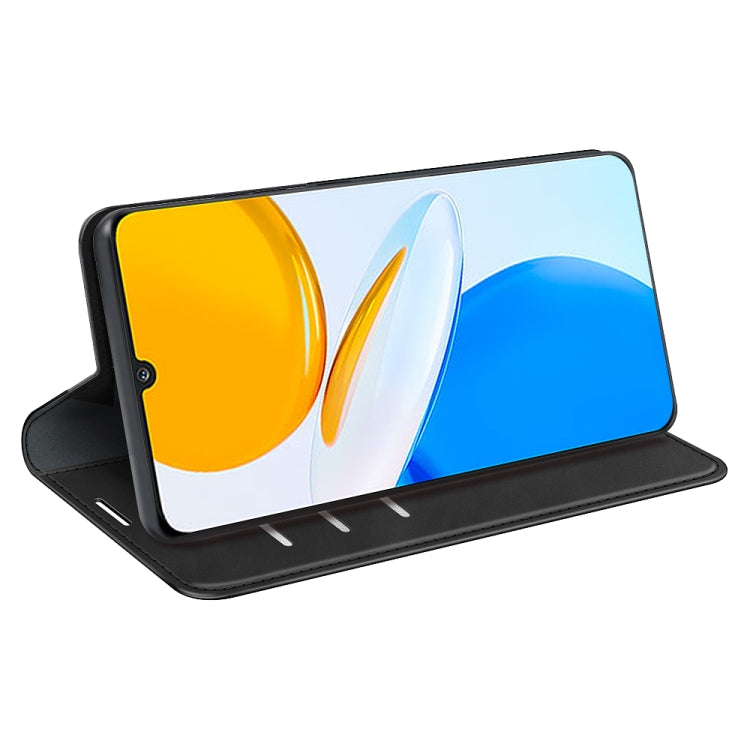 For Honor X7 Retro-skin Magnetic Suction Leather Phone Case