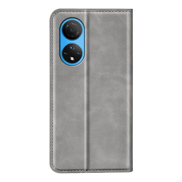 For Honor X7 Retro-skin Magnetic Suction Leather Phone Case