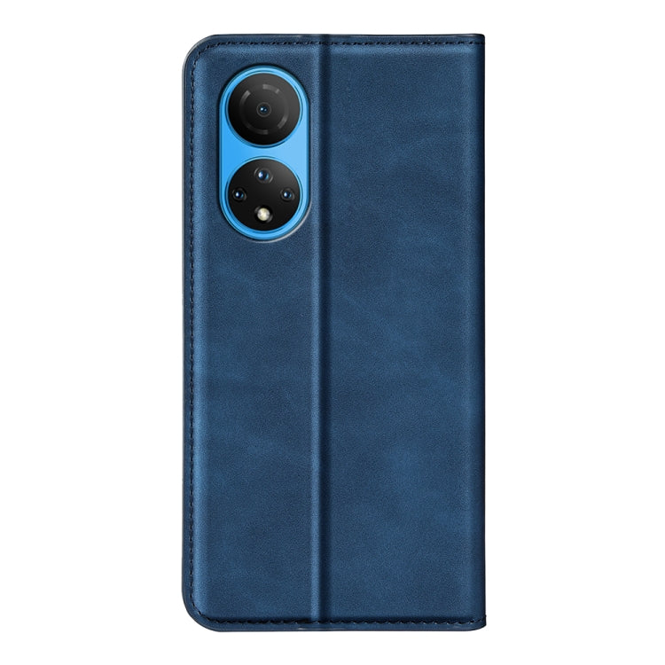 For Honor X7 Retro-skin Magnetic Suction Leather Phone Case