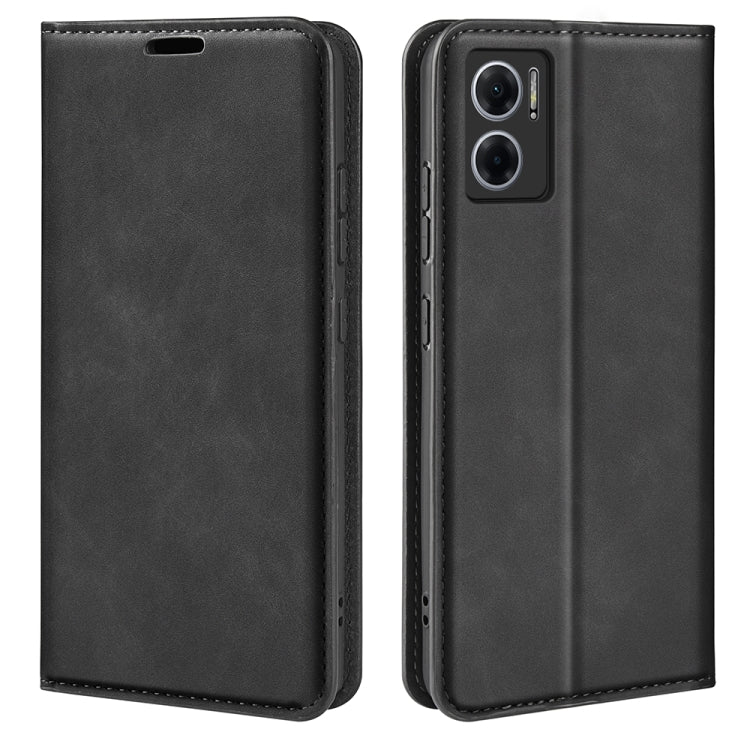 For Xiaomi Redmi Note 11E / Redmi 10 5G Retro-skin Magnetic Suction Leather Phone Case